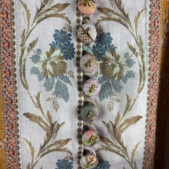 Zimmermann Luminous Linen Mixed Ribbon Stripe Belted Mini Dress US 4 Cocktail - Picture 4 of 12